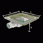 Drainage Square Drain Sifone Estraibile.gif